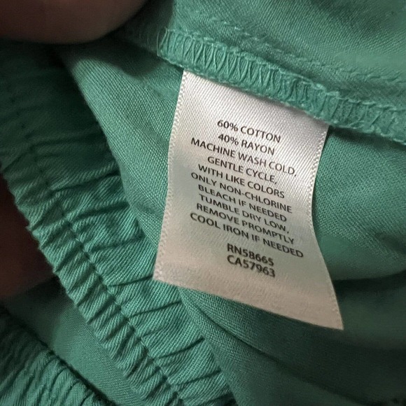 Abound NWT Womens Cargo Joggers Pants Green Marine Sz 4X Elastic Waist Pockets - Picture 7 of 7